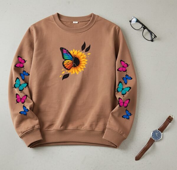 Kids Printed Fleece Sweatshirt - Winter Sweat Shirt