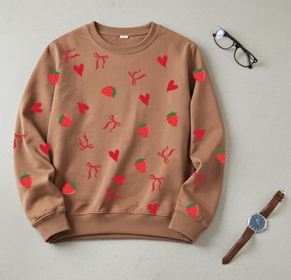 Kids Printed Fleece Sweatshirt - Winter Sweat Shirt