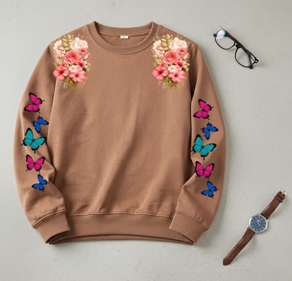 Kids Printed Fleece Sweatshirt - Winter Sweat Shirt