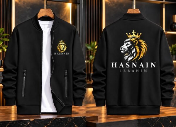 Customize Name Bomber Jacket - Personalized Fleece Zipper Jacket