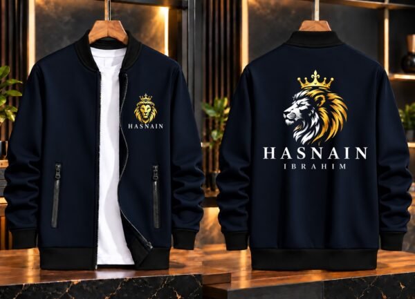 Customize Name Bomber Jacket - Personalized Fleece Zipper Jacket