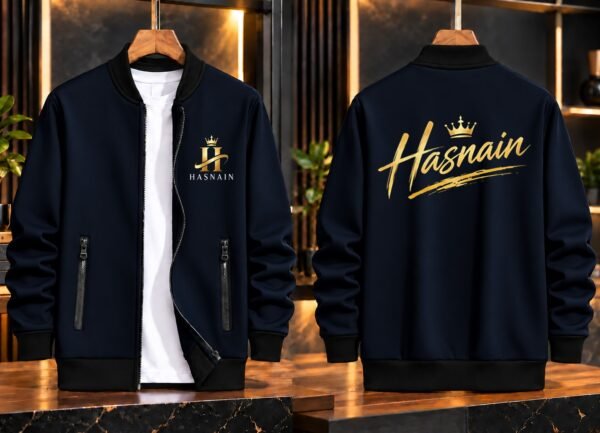 Customize Name Bomber Jacket - Personalized Fleece Zipper Jacket