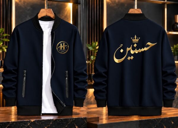Customize Name Bomber Jacket - Personalized Fleece Zipper Jacket