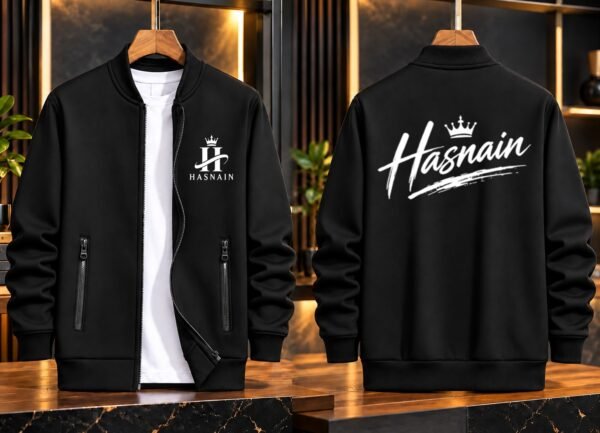 Customize Name Bomber Jacket - Personalized Fleece Zipper Jacket