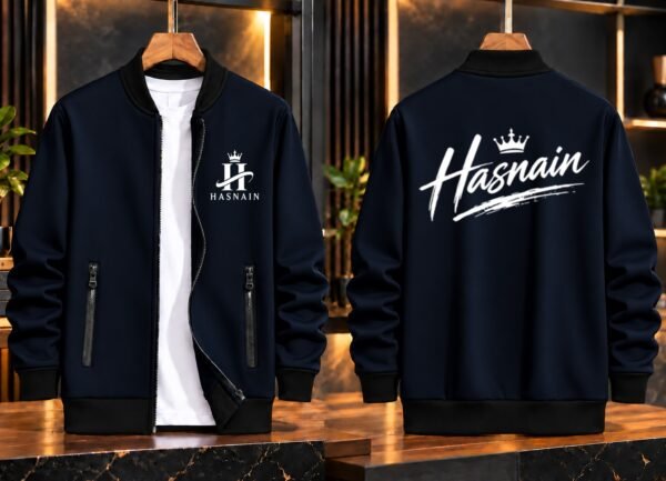 Customize Name Bomber Jacket - Personalized Fleece Zipper Jacket