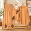 Women's 3-Piece Night Suit - Inner, Gown & Trouser Set
