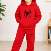 Kids Hoodie & Trouser Set - Cartoon Print Winter Suit