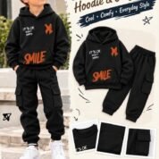 Boys Hoodie & Cargo Trouser Set - Winter Tracksuit