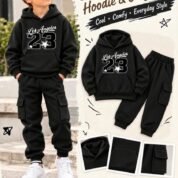 Boys Hoodie & Cargo Trouser Set - Winter Tracksuit
