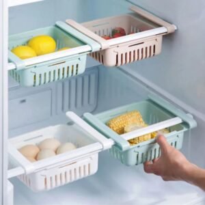 Adjustable Fridge & Kitchen Plastic Basket - Online in Pakistan