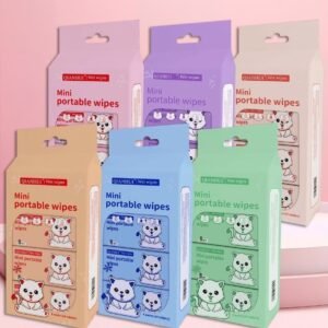 Mini Portable Wipes 08 Pack Set