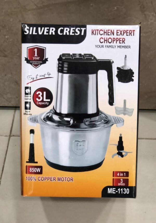 All-in-One Control Rechargeable Chopper with Manual Push Chopper