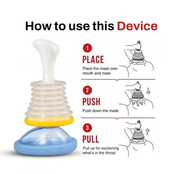 Anti Choking Rescue Mask Emergency Airway Clearance Device for Adults Children - Best Price in Pakistan