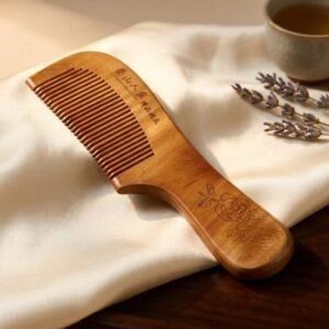 Anti Frizz Wooden Hair Comb - with Cash on Delivery