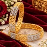 Two-Tone Gold-Plated Kara Bangles - Pair