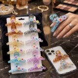 Pack of 12 Plastic Hair Catcher Clips - 12 Colours
