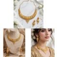 Gold-Tone Mesh Necklace Set with Earrings