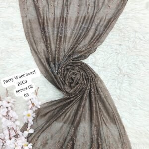 Artical party wear scarf series 02 — photo 4 (Al-Atabah PK)
