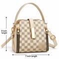 Structured Boxy Monogram Crossbody Bag with Top Handle