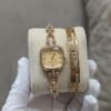 Link Bracelet Watch with Zircon Handcuff – Ladies Gift Set - photo 1
