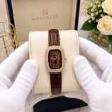 Ladies Fancy Leather Strap Watch – Stone Bezel, Colour Options - photo 4