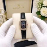 Ladies Fancy Leather Strap Watch – Stone Bezel, Colour Options - photo 6