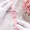 Ladies Fancy Strap Watch – Round Stone Bezel, Colour Options - photo 1