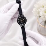 Ladies Fancy Strap Watch – Round Stone Bezel, Colour Options - photo 2