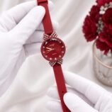 Ladies Fancy Strap Watch – Round Stone Bezel, Colour Options - photo 5