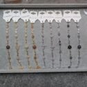 Zircon Bracelets – Assorted Colours, Gold-Tone Chain Bracelets - photo 1