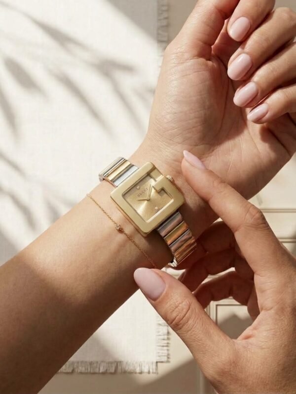 Ladies Square Dial Watch – Gold, Silver and Two-Tone, Gift Box - photo 7