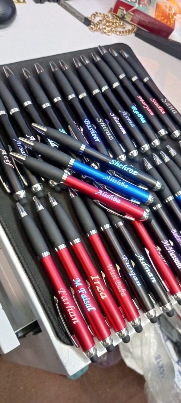 Customized LED Name Pen - Glowing Name Pen in Black, Red & Blue