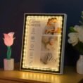 Customized Magic Mirror Photo Frame - LED Name & Picture Frame, 4 Sizes