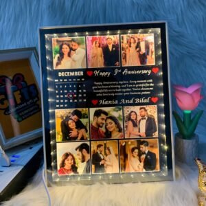 Customized Magic Mirror Photo Frame - LED Name & Picture Frame, 4 Sizes