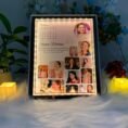 Customized Magic Mirror Photo Frame - LED Name & Picture Frame, 4 Sizes