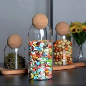 Ball Cork Glass Jars - Durable Design