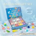 Bath Bombs Gift Rose Scented Vegan Cartoon Ocean Design Eco Friendly Plant Essential Oil for 1 peaice - Best Price in Pa