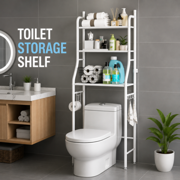 Bathroom Storage Shelf Over Toilet 3 Tiers Stainless Steel Toilet Washing Machine Rack Bathroom Space Saver Organizer Ho