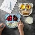 Bear shape plate set with spoon 5 plate 2 spoon & 3 fork - Durable Design