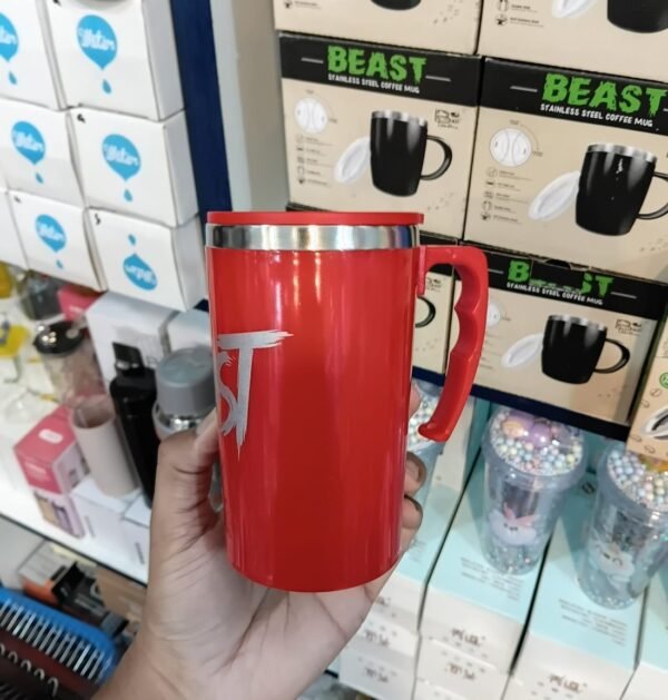 Beast Travel Coffee Mug 304 Stainless Steel 450ml (Random Color) — photo 2 (Al-Atabah PK)