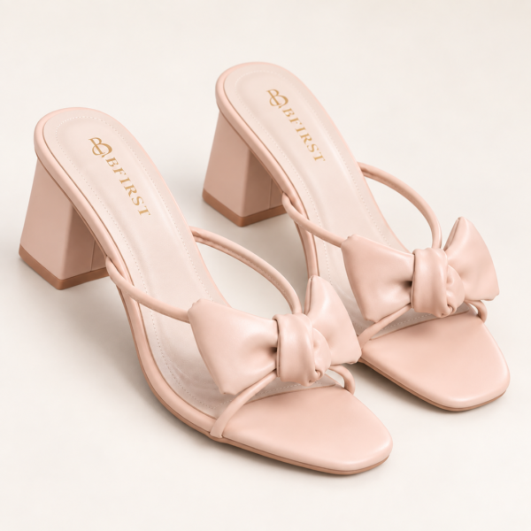 Soft Blush Heels for Women - Elegant Comfortable Party Heels