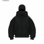 Black Balaclava Ninja Hoodie For Men & Boys - Comfortable Fit Design