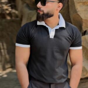 Black Coat Colo Polo For Men & Boys - Comfortable Fit Design