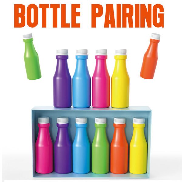 Bottle pairing game 12 bottles 1 box 6 fake note - Best Price in Pakistan