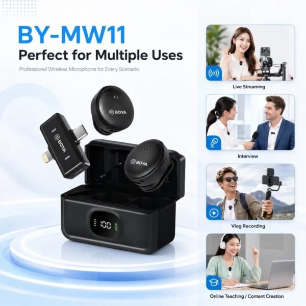 2in1 BY-MW11 Cordless Microphone
