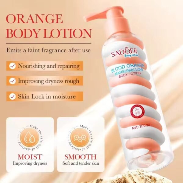 SADOER Nicotinamide Marshmallow Body Lotion 200ml – Whitening & Moisturizing