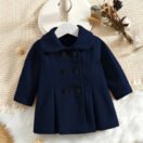 Winter Kids Western Style Button Fleece Coat – 5 Colors