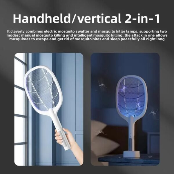 Electric Mosquito Swatter Racket – Rechargeable Insect Killer