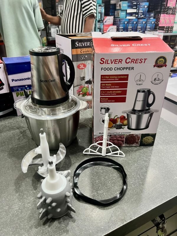 Electric Meat Chopper 3.3L – Stainless Steel Food Processor