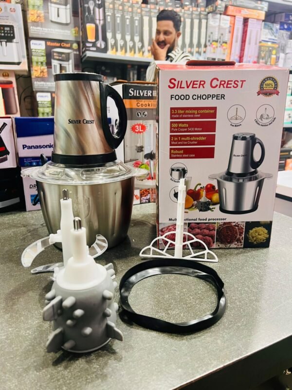 Electric Meat Chopper 3.3L – Stainless Steel Food Processor